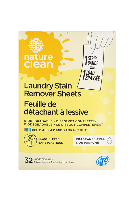 Nature Clean - Laundry Stain Remover Strips, 32 Ct