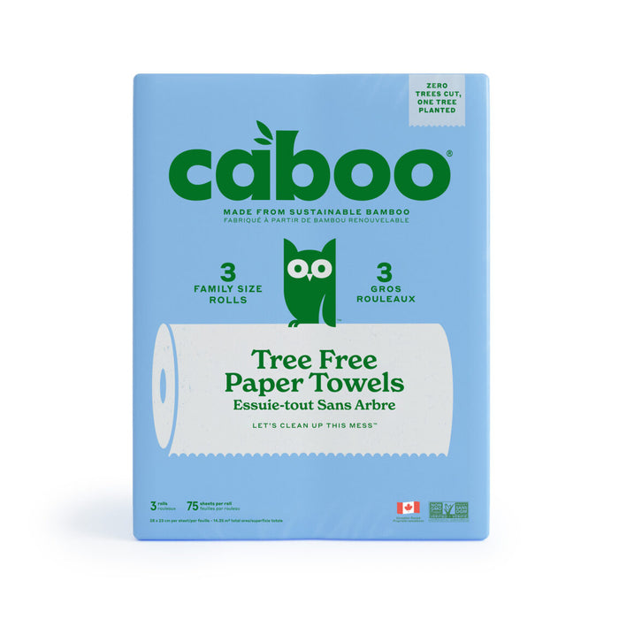 Caboo - Bamboo Paper Towel, 3 Pk