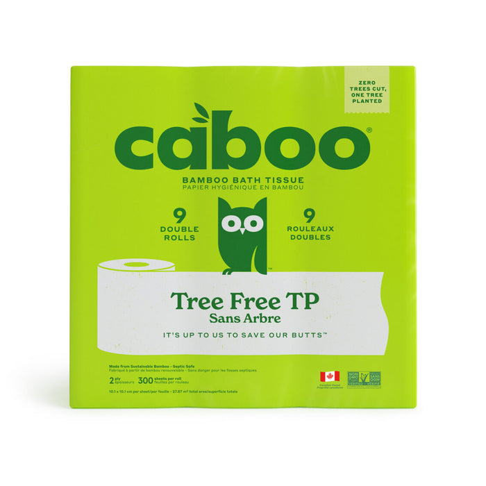 Caboo - Bamboo Bathroom Tissue, 9 Pk
