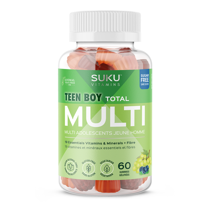 SUKU Vitamins - Teen Boy Total Multi, 60 Gummies