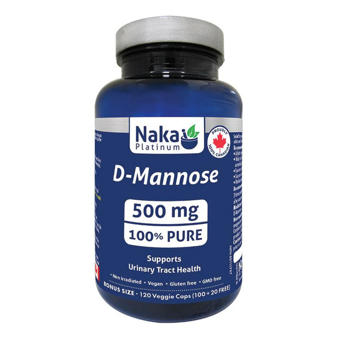 Naka Platinum - D-Mannose, 120 Vcaps