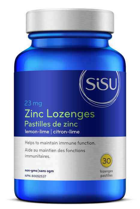 Sisu - Lemon - Lime Zinc Lozenges, 30 Tabs