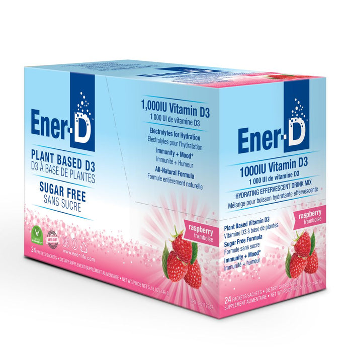 Ener-Life - Ener-D - Raspberry, 6.5 g