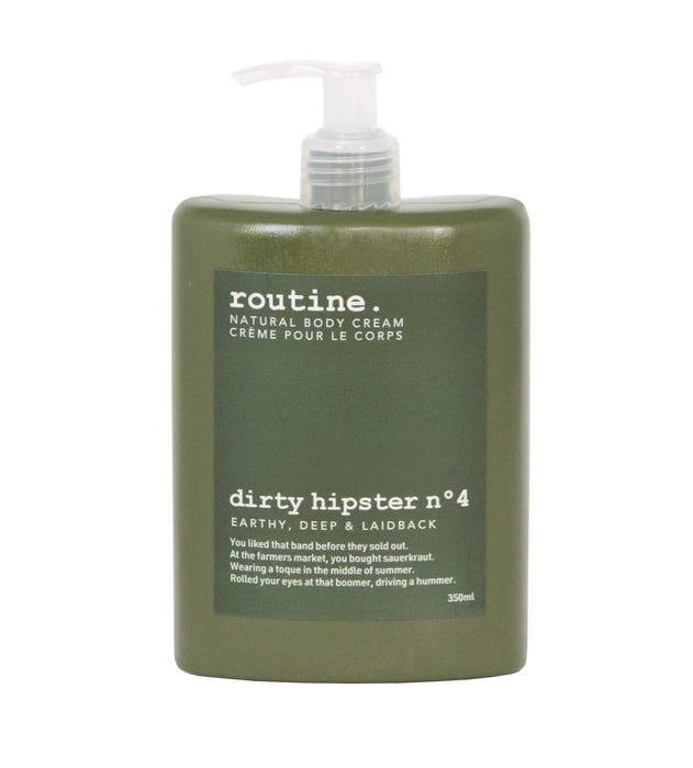 Routine Natural Deodorant - Dirty Hipster Body Cream, 350 mL