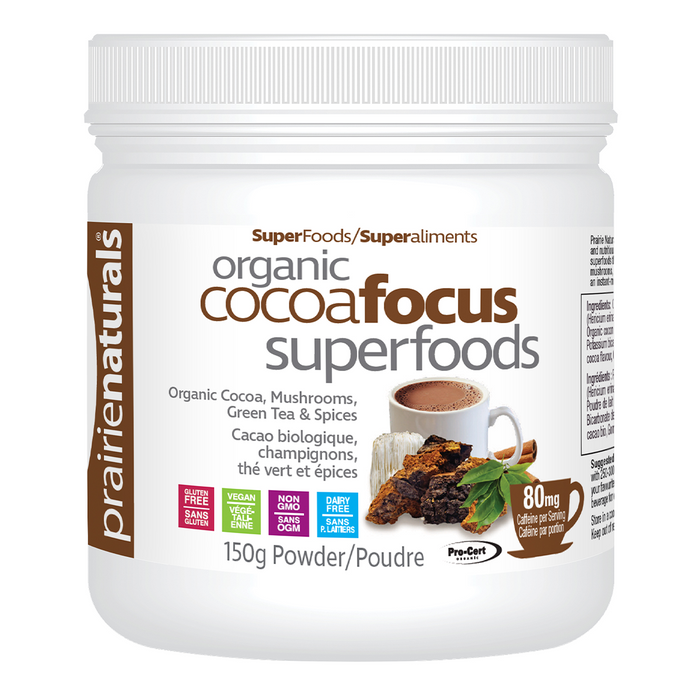 Prairie Naturals - Organic CocoaFocus SuperFoods, 150 g