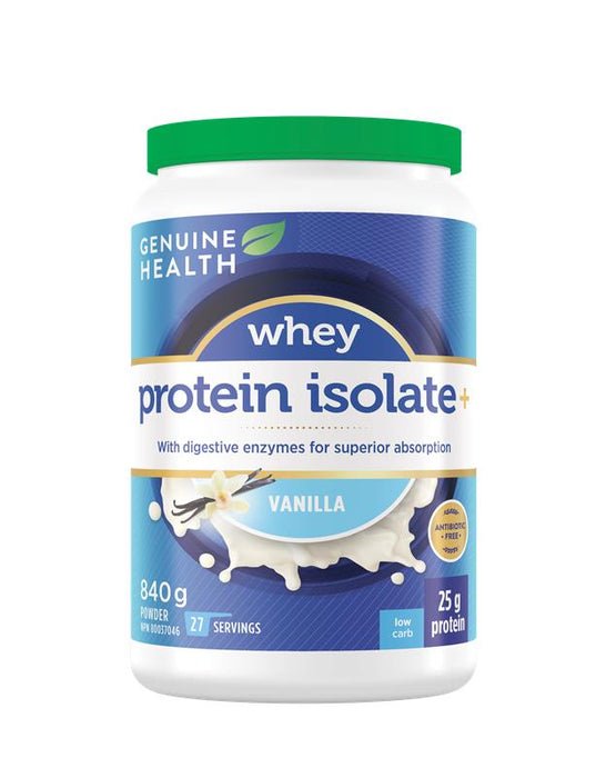 Genuine Health - Whey Protein Isolate Vanilla, 840 g