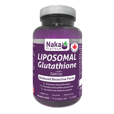 Naka Platinum - Liposomal Glutathione 300 mg, 75 Sg Goodness Me! Naka Platinum - Liposomal Glutathione 300 mg, 75 Sg Goodness Me!
