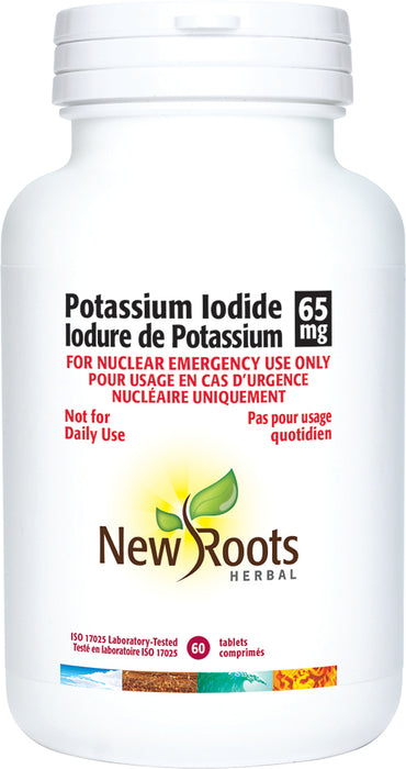 New Roots Herbal - Potassium Iodide 65 mg, 60 Tabs