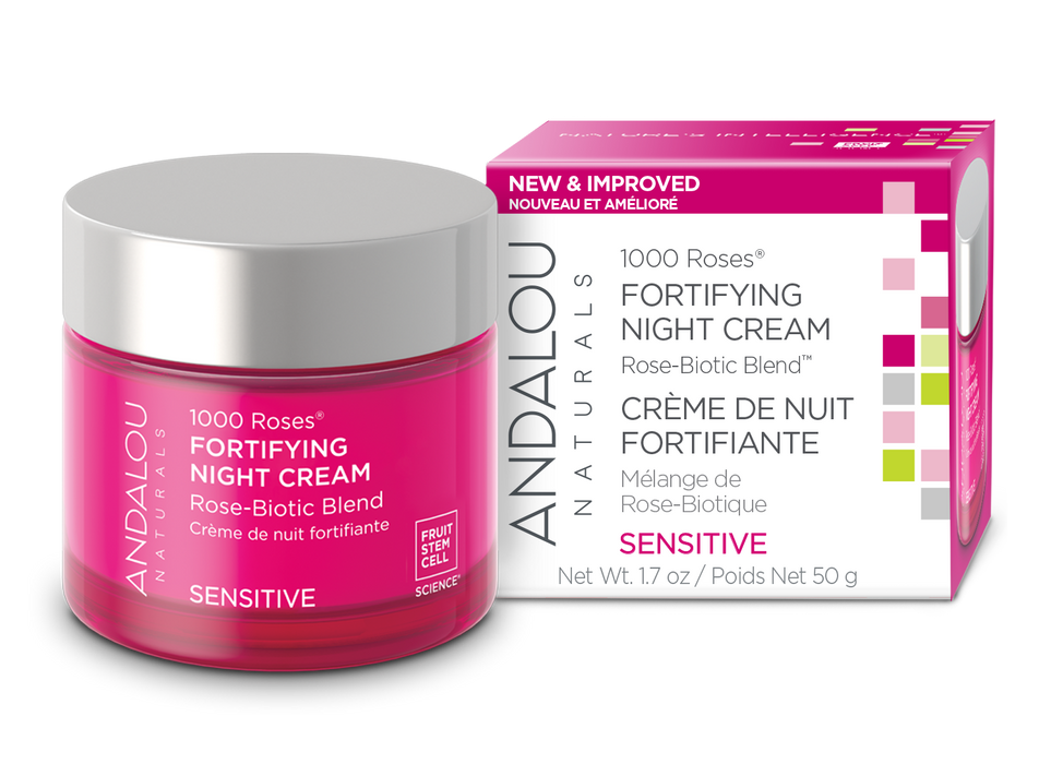 Andalou Naturals - 1000 Roses Fortifying Night Cr, 50 g