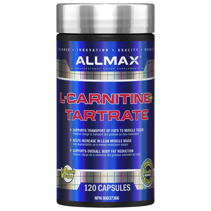 ALLMAX Essentials - L-Carnitine Tartrate, 120 Caps
