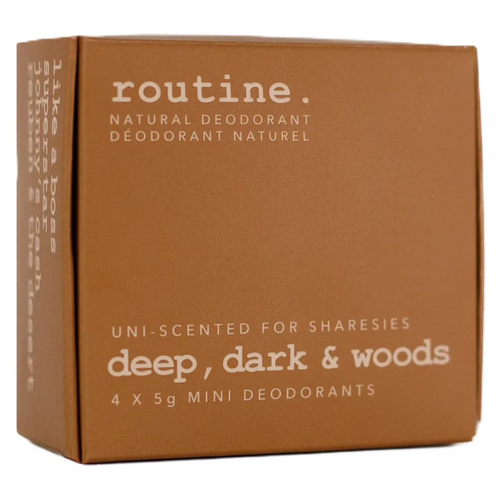 Routine Natural Deodorant - Deep, Dark & Woods - Kit, 20 g