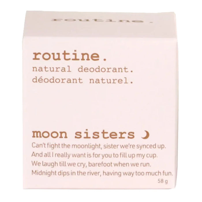 Routine Natural Deodorant - Moon Sisters - Deo Jar Charcoal, 58 g