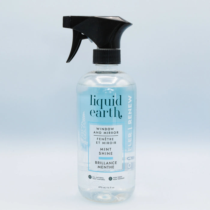 Liquid Earth - Window Cleaner - Mint Shine, 473 mL