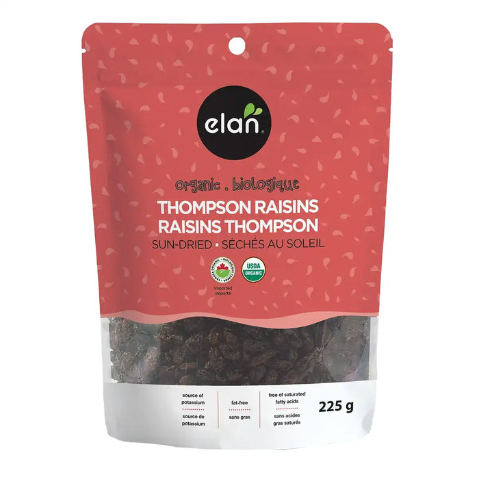 Elan Bio - Sun-dried Thompson Raisins, 225 g