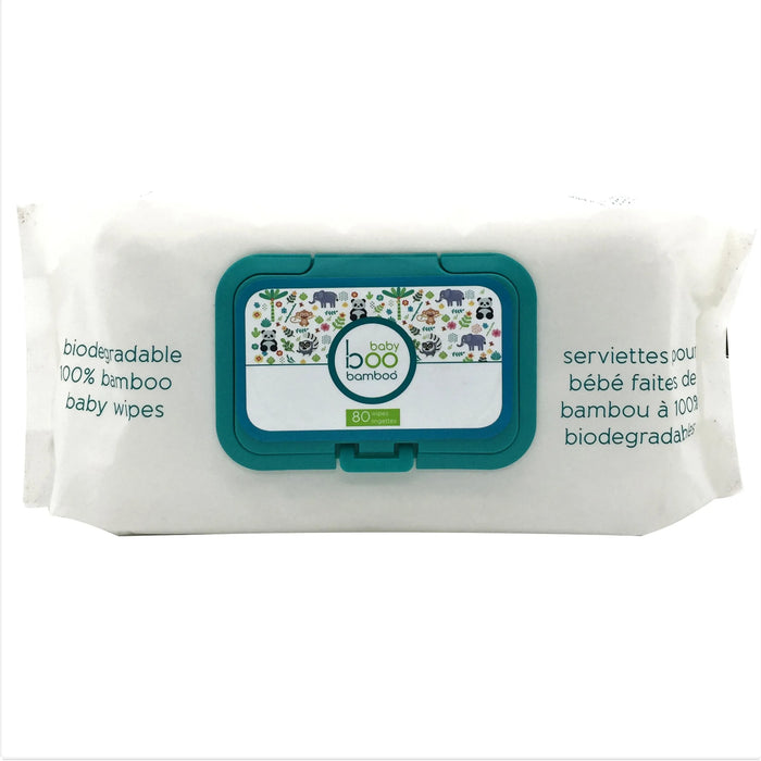 Boo Bamboo - Baby Boo Biodegradable Wipes, 80 Count