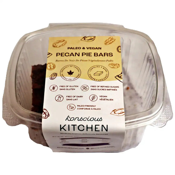 Konscious Kitchen - Vegan Pecan Bars, 180 g