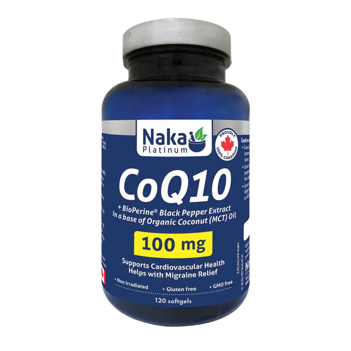 Naka Platinum - CoQ10 100 mg, 120 Softgels