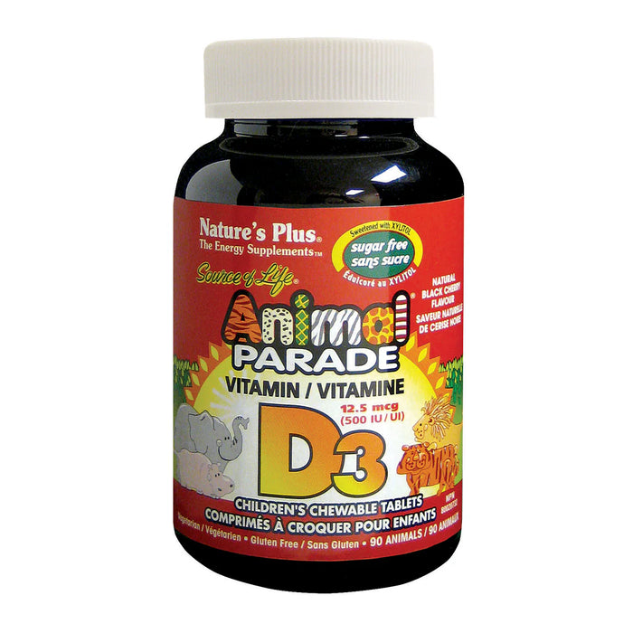 Nature's Plus - Vitamin D3 - Black Cherry, 90 Chewables