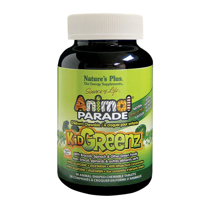 Nature's Plus - KidGreenz - Tropical Fruit, 90 Chewables