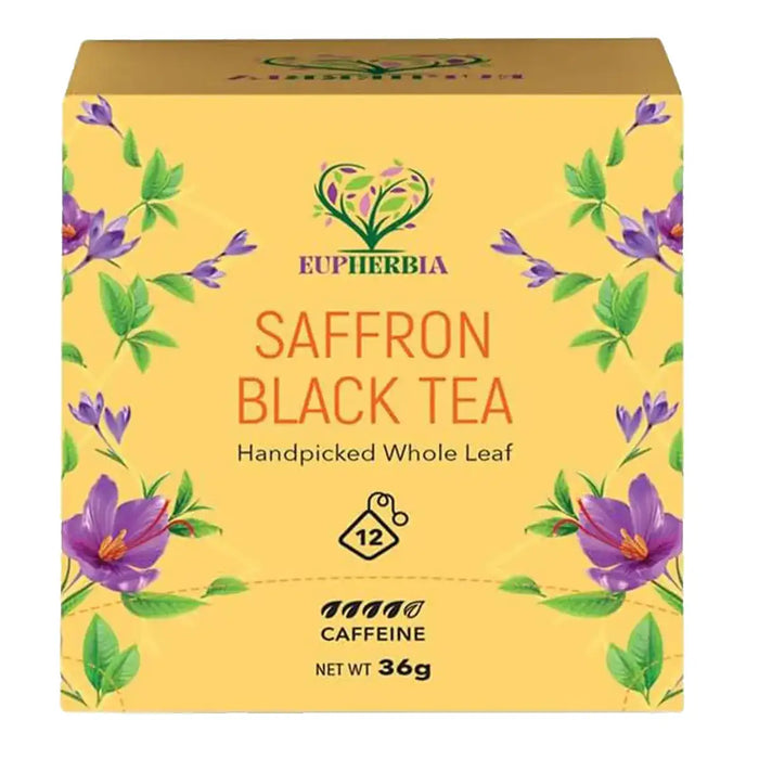 Eupherbia - Saffron Black Tea, 12 Count