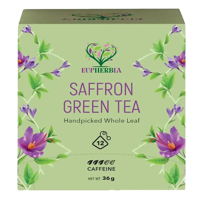 Eupherbia - Saffron Green Tea, 12 Count