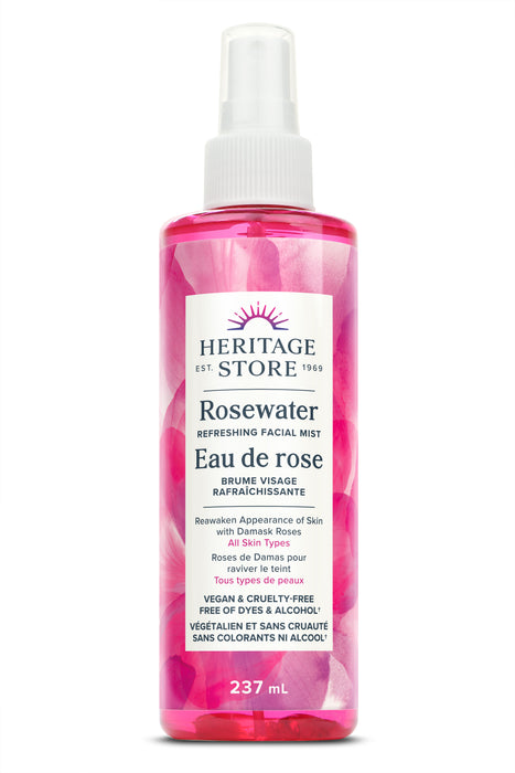 Heritage Products - Rosewater Facial  Mist, 237 mL