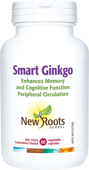 New Roots Herbal - Smart Ginkgo, 60 Caps