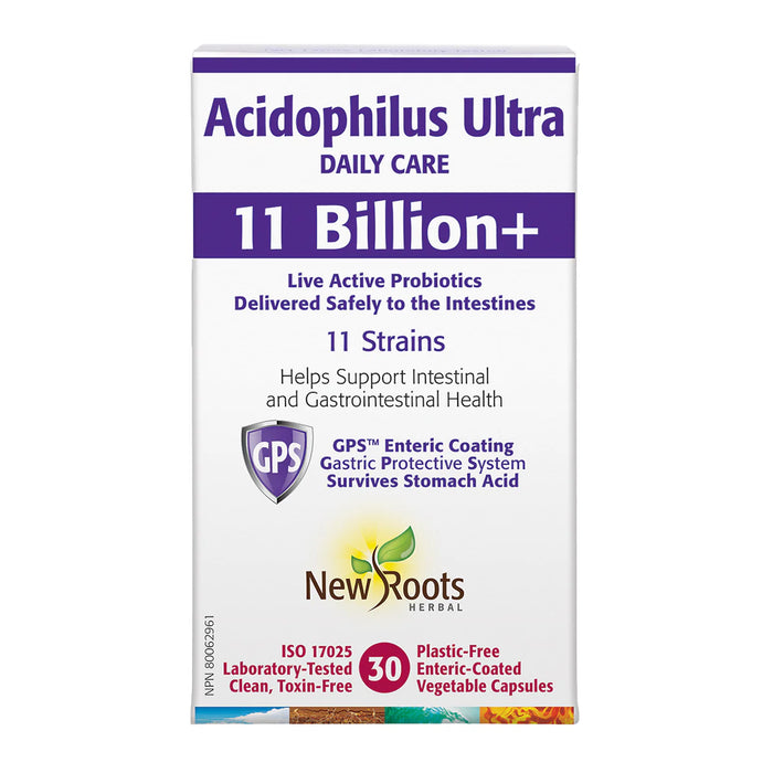 New Roots Herbal - Acidophilus Ultra 11 Billion, 30 Capsules