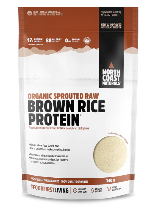 North Coast Naturals - Sprtd Raw Brown Rice Protein, 340g