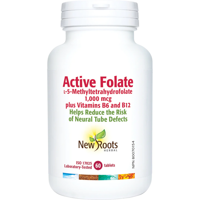 New Roots Herbal - Active Folic Acid, 60 TABS