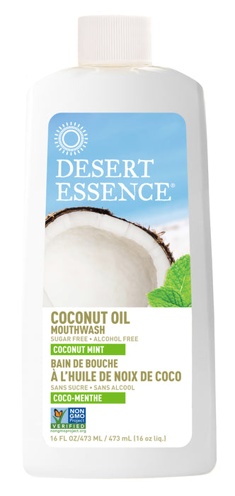 Desert Essence - Coconut Oil Mint Mouthwash, 473 mL