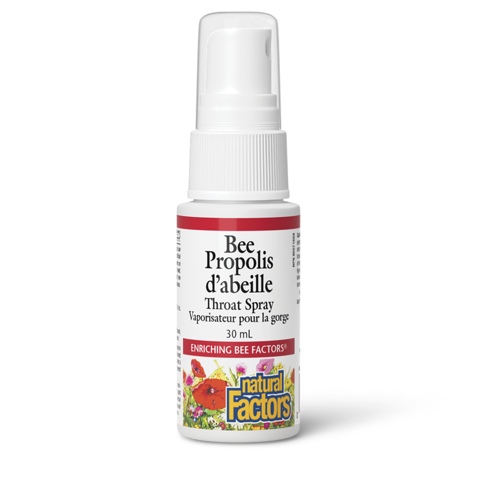 Natural Factors - Bee Propolis Throat Spray, 30ml