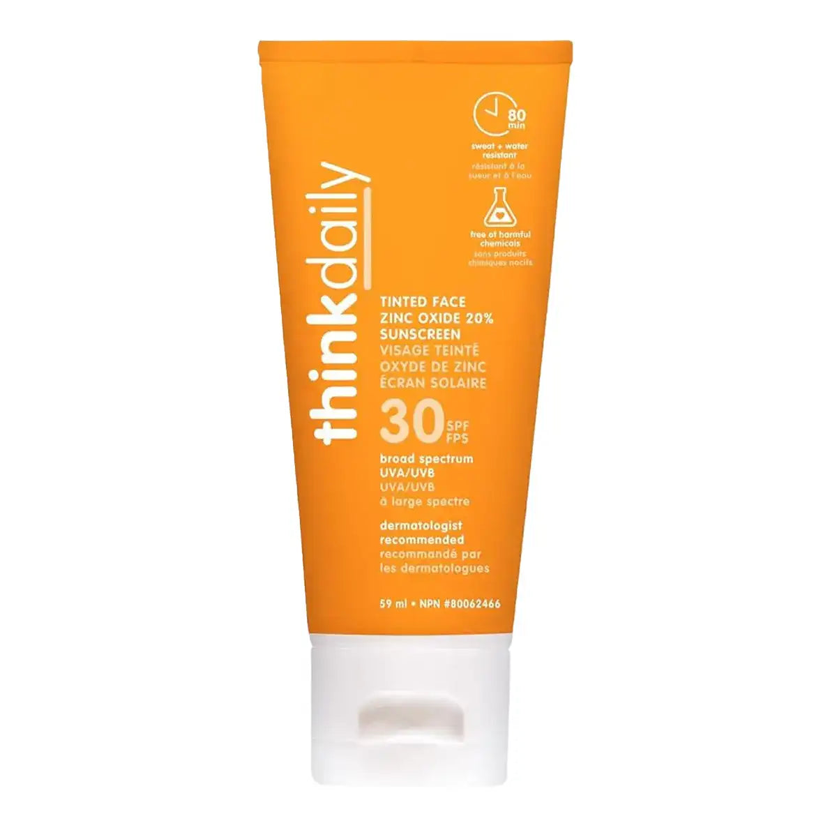 Think - SPF 30 Natural Mineral Sunscreen, 59 mL — Goodness Me!