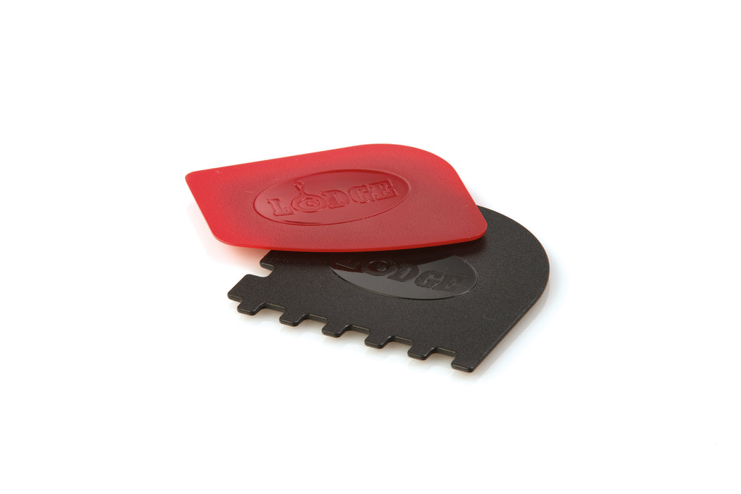 Lodge - Combo Red/Black Pan Scrapper, 2 Pack