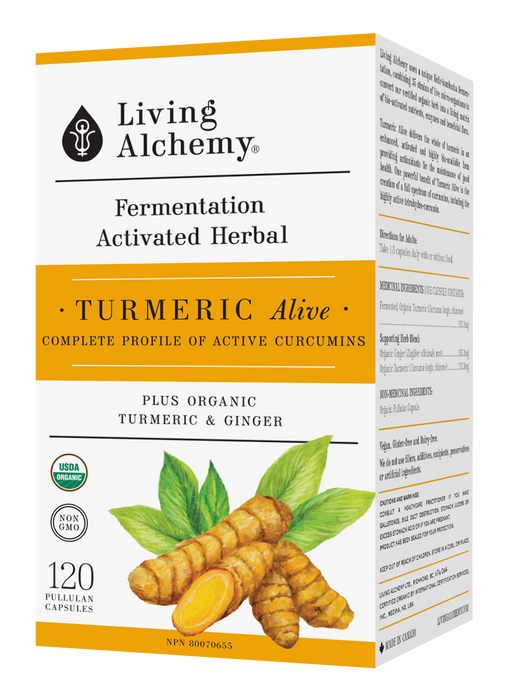 Living Alchemy - Turmeric Alive, 120 CAPS
