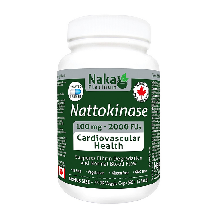 Naka Platinum - Nattokinase 100mg, 75 DR VCAPS