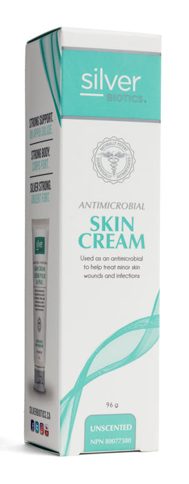 Silver Biotics - Antimicrobial Skin Cream Unscent, 96 g