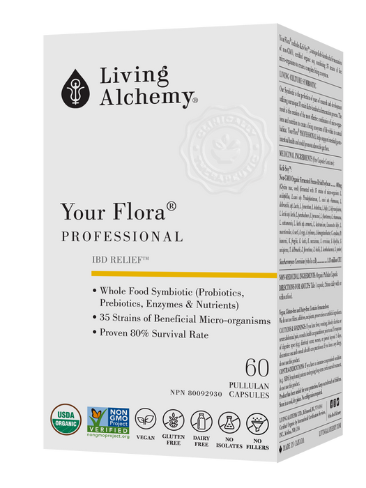 Living Alchemy - Your Flora Complete Gut Relief, 60 CAPS