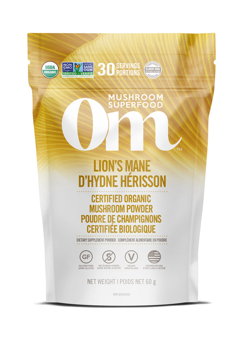 OM Mushroom - Lion's Mane Mushroom, 60g