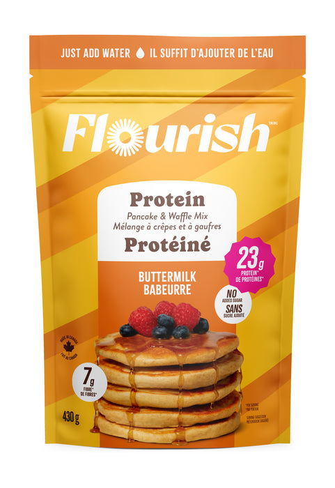 Flourish - Buttermilk Protein Pancake Mix, 430g