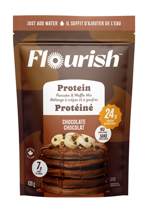 Flourish - Chocolate Protein Pancake Mix, 430 g