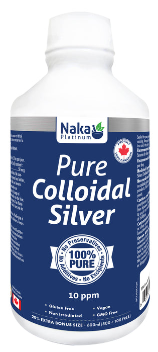 Naka Platinum - Colloidal Silver 10ppm, 600ml