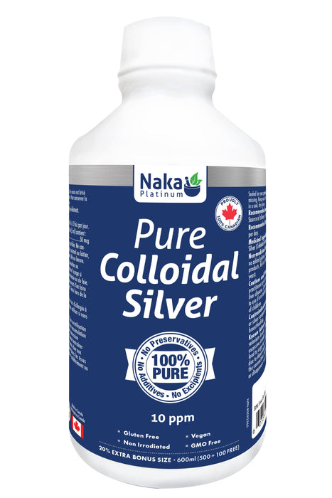 Naka Platinum - Colloidal Silver 10ppm, 600ml