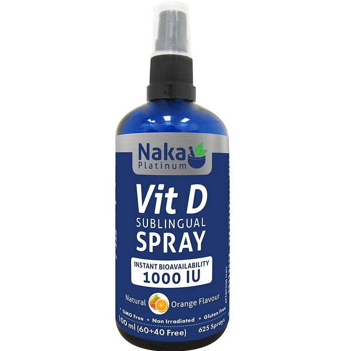 Naka Platinum - Vitamin D Sublingual Spray, 100ml