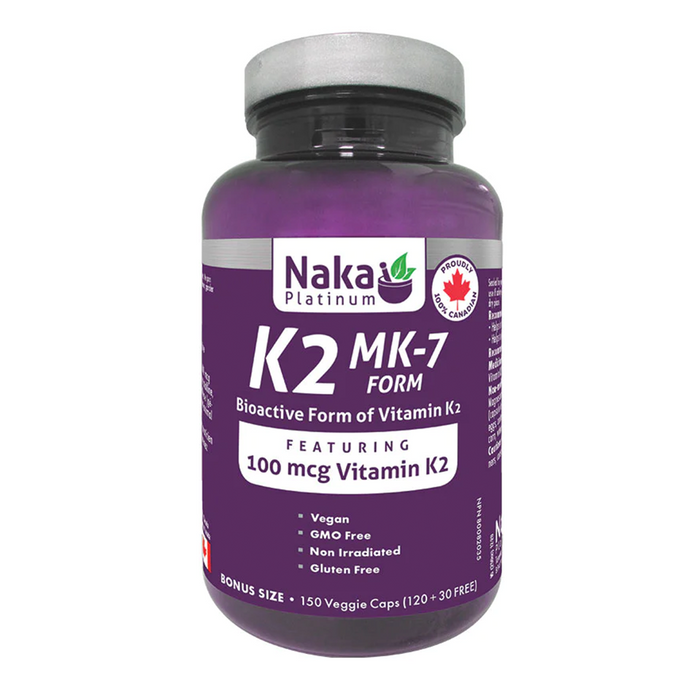 Naka Platinum - Vitamin K2 100mcg, 150 VCAPS