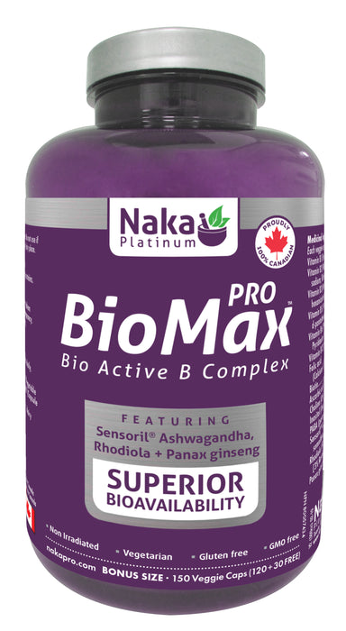 Naka Platinum - Pro BioMax Active B Complex, 150 VCAPS