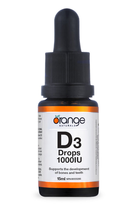 Orange Naturals - Kids D3 Drops 400 IU - Orange, 15 ml