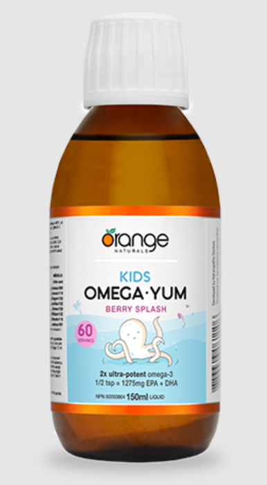 Orange Naturals - Kids Omega Yum - Berry Splash, 150 ml