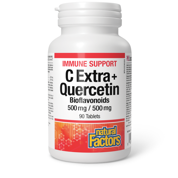 Natural Factors - C Extra+ Quercetin Bioflav, 90 TABS