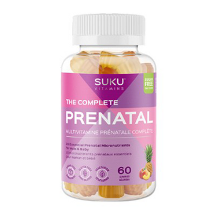 SUKU Vitamins - Complete Prenatal Multivitamin, 60 GUMMIES